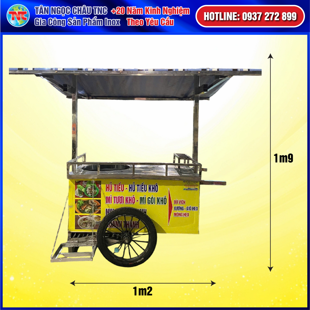 Mẫu Xe Hủ Tiếu Bánh Honda 1m3